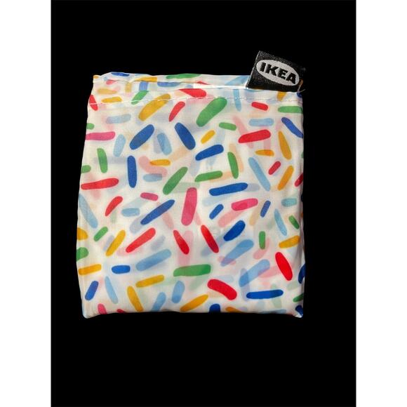 IKEA SKYNKE Shopping Bag Multicolor Sprinkles 17 ¾x14 ¼" Cute Tote New! Reusable - Picture 2 of 4